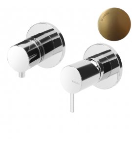 Bruma Leaf2 Bateria wannowo-natryskowa podtynkowa z 2 wyjściami Sunrise 1673120SR