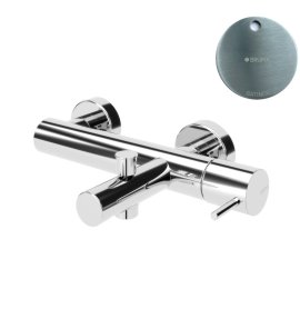 Bruma Leaf2 Bateria wannowo-natryskowa ścienna Satinox 1670302ST