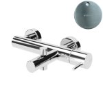 Bruma Leaf2 Bateria wannowo-natryskowa ścienna Satinox 1670302ST