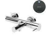 Bruma Leaf2 Bateria wannowo-natryskowa ścienna Gunmetal 1670302MG