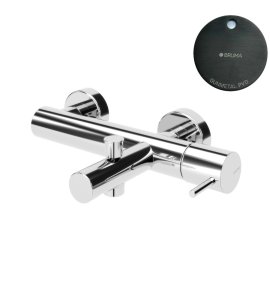 Bruma Leaf2 Bateria wannowo-natryskowa ścienna Gunmetal PVD 1670302GM