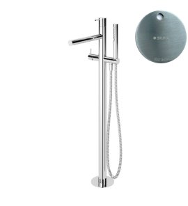 Bruma Leaf2 Bateria wannowo-natryskowa wolnostojąca Satinox 1679802ST