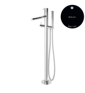 Bruma Leaf2 Bateria wannowo-natryskowa wolnostojąca Night Sky 1679802NS