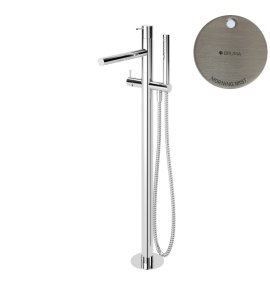 Bruma Leaf2 Bateria wannowo-natryskowa wolnostojąca Morning Mist 1679802MM