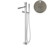 Bruma Leaf2 Bateria wannowo-natryskowa wolnostojąca Morning Mist 1679802MM