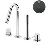 Bruma Leaf2 Bateria wannowo-natryskowa Na brzeg wanny Gunmetal 1679902MG