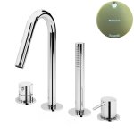 Bruma Leaf2 Bateria wannowo-natryskowa Na brzeg wanny Sunrise 1679902SR