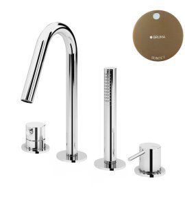 Bruma Leaf2 Bateria wannowo-natryskowa Na brzeg wanny Sunset 1679902SS