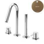 Bruma Leaf2 Bateria wannowo-natryskowa Na brzeg wanny Sunset 1679902SS