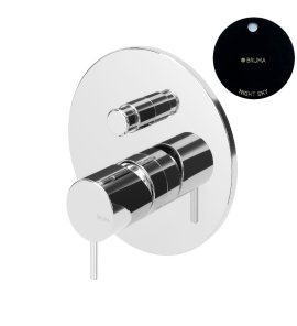 Bruma Leaf2 Bateria wannowo-natryskowa podtynkowa Night Sky 1671302NS