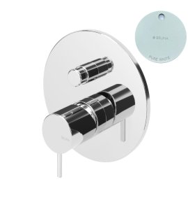 Bruma Leaf2 Bateria wannowo-natryskowa podtynkowa Pure White 1671302PW