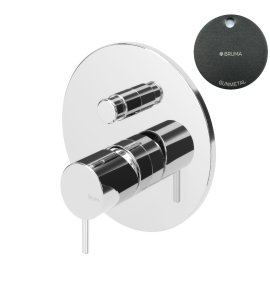 Bruma Leaf2 Bateria wannowo-natryskowa podtynkowa Gunmetal 1671302MG