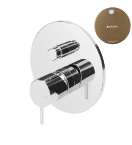 Bruma Leaf2 Bateria wannowo-natryskowa podtynkowa Sunset 1671302SS