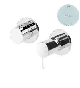 Bruma Leaf2 Bateria wannowo-natryskowa podtynkowa z 2 wyjściami Pure White 1673120PW