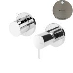 Bruma Leaf2 Bateria wannowo-natryskowa podtynkowa z 2 wyjściami Morning Mist 1673120MM