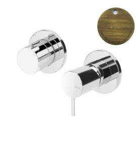 Bruma Leaf2 Bateria wannowo-natryskowa podtynkowa z 2 wyjściami Old Brass / Vieux Laiton 1673120LE