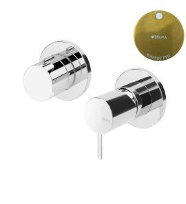 Bruma Leaf2 Bateria wannowo-natryskowa podtynkowa z 2 wyjściami Sunrise PVD 1673120PR