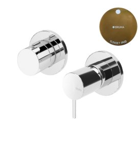 Bruma Leaf2 Bateria wannowo-natryskowa podtynkowa z 2 wyjściami Sunset PVD 1673120PS