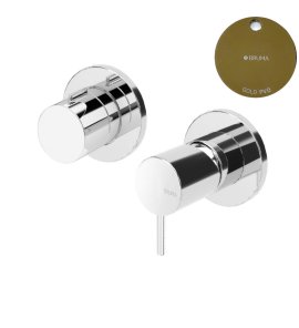 Bruma Leaf2 Bateria wannowo-natryskowa podtynkowa z 2 wyjściami Gold PVD 1673120PO