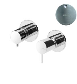 Bruma Leaf2 Bateria wannowo-natryskowa podtynkowa z 3 wyjściami Satinox 1673124ST