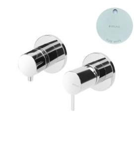 Bruma Leaf2 Bateria wannowo-natryskowa podtynkowa z 3 wyjściami Pure White 1673124PW