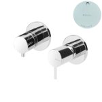 Bruma Leaf2 Bateria wannowo-natryskowa podtynkowa z 3 wyjściami Pure White 1673124PW