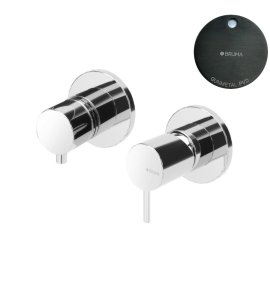 Bruma Leaf2 Bateria wannowo-natryskowa podtynkowa z 3 wyjściami Gunmetal PVD 1673124GM