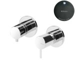 Bruma Leaf2 Bateria wannowo-natryskowa podtynkowa z 3 wyjściami Gunmetal PVD 1673124GM