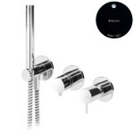 Bruma Leaf2 Bateria wannowo-natryskowa podtynkowa Night Sky 1673116NS