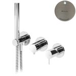 Bruma Leaf2 Bateria wannowo-natryskowa podtynkowa Morning Mist 1673116MM