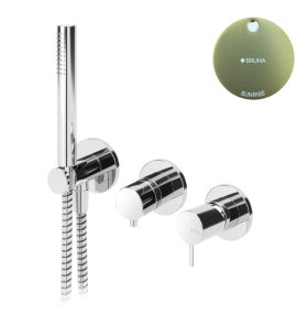 Bruma Leaf2 Bateria wannowo-natryskowa podtynkowa Sunrise 1673116SR