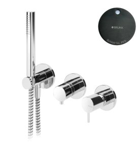 Bruma Leaf2 Bateria wannowo-natryskowa podtynkowa Gunmetal PVD 1673116GM