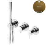 Bruma Leaf2 Bateria wannowo-natryskowa podtynkowa Sunset PVD 1673116PS