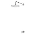 Bruma Leaf2 Zestaw prysznicowy podtynkowy z deszczownicą ścienna Ø 250 mm Chrom 1677022CR