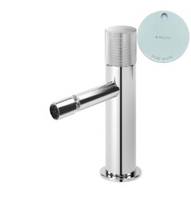 Bruma Leaf3 Bateria bidetowa jednootworowa bez korka Pure White 1671004PW