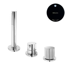 Bruma Leaf3 Bateria natryskowa stojąca z zestawem prysznicowym Night Sky 1673000NS