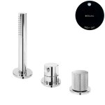 Bruma Leaf3 Bateria natryskowa stojąca z zestawem prysznicowym Night Sky 1673000NS