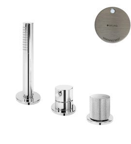 Bruma Leaf3 Bateria natryskowa stojąca z zestawem prysznicowym Morning Mist 1673000MM