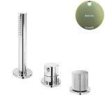 Bruma Leaf3 Bateria natryskowa stojąca z zestawem prysznicowym Sunrise 1673000SR