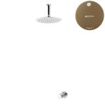 Bruma Leaf3 Bateria natryskowa podtynkowy z deszczownicą Ø 250 mm Sunset 1673700SS