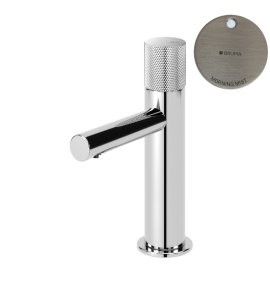 Bruma Leaf3 Bateria umywalkowa jednootworowa bez korka Morning Mist 1670009MM