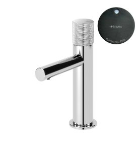 Bruma Leaf3 Bateria umywalkowa jednootworowa bez korka Gunmetal PVD 1670009GM