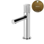 Bruma Leaf3 Bateria umywalkowa jednootworowa bez korka Sunset PVD 1670009PS