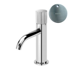 Bruma Leaf3 Bateria umywalkowa jednootworowa bez korka Satinox 1670013ST