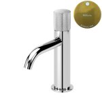 Bruma Leaf3 Bateria umywalkowa jednootworowa bez korka Sunrise PVD 1670013PR