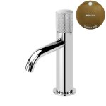 Bruma Leaf3 Bateria umywalkowa jednootworowa bez korka Sunset PVD 1670013PS