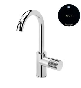 Bruma Leaf3 Bateria umywalkowa jednootworowa bez korka Night Sky 1670015NS