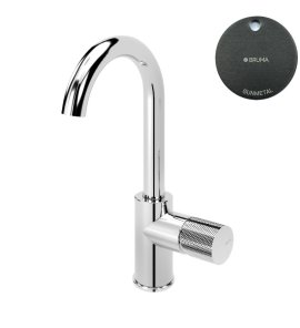 Bruma Leaf3 Bateria umywalkowa jednootworowa bez korka Gunmetal 1670015MG