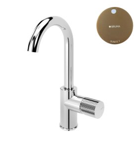 Bruma Leaf3 Bateria umywalkowa jednootworowa bez korka Sunset 1670015SS