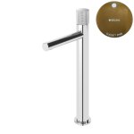 Bruma Leaf3 Bateria umywalkowa jednootworowa bez korka Sunset PVD 1670018PS